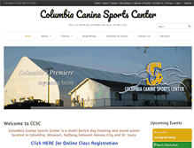 Tablet Screenshot of columbiak9sportscenter.com